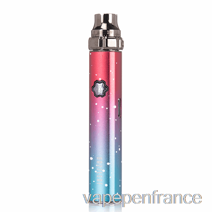 Dazzleaf Squarii Top Twist 510 Batterie Corail Rose / Bleu Splatter Vape Pen